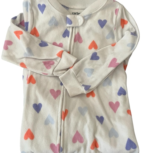 Carters Print footed fleece Pajama bundle 2T - Picture 6 of 15